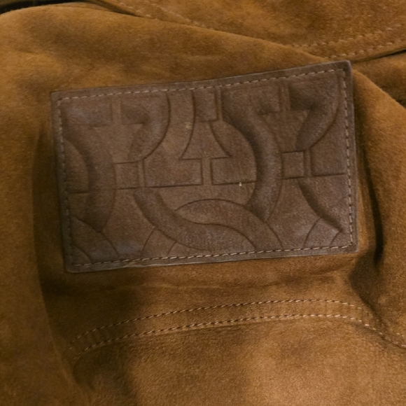 Salvatore Ferragamo Brown Suede Shirt Jacket - Picture 5 of 5